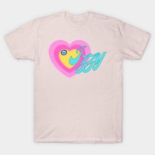 Izzy in Colorful Heart Illustration T-Shirt